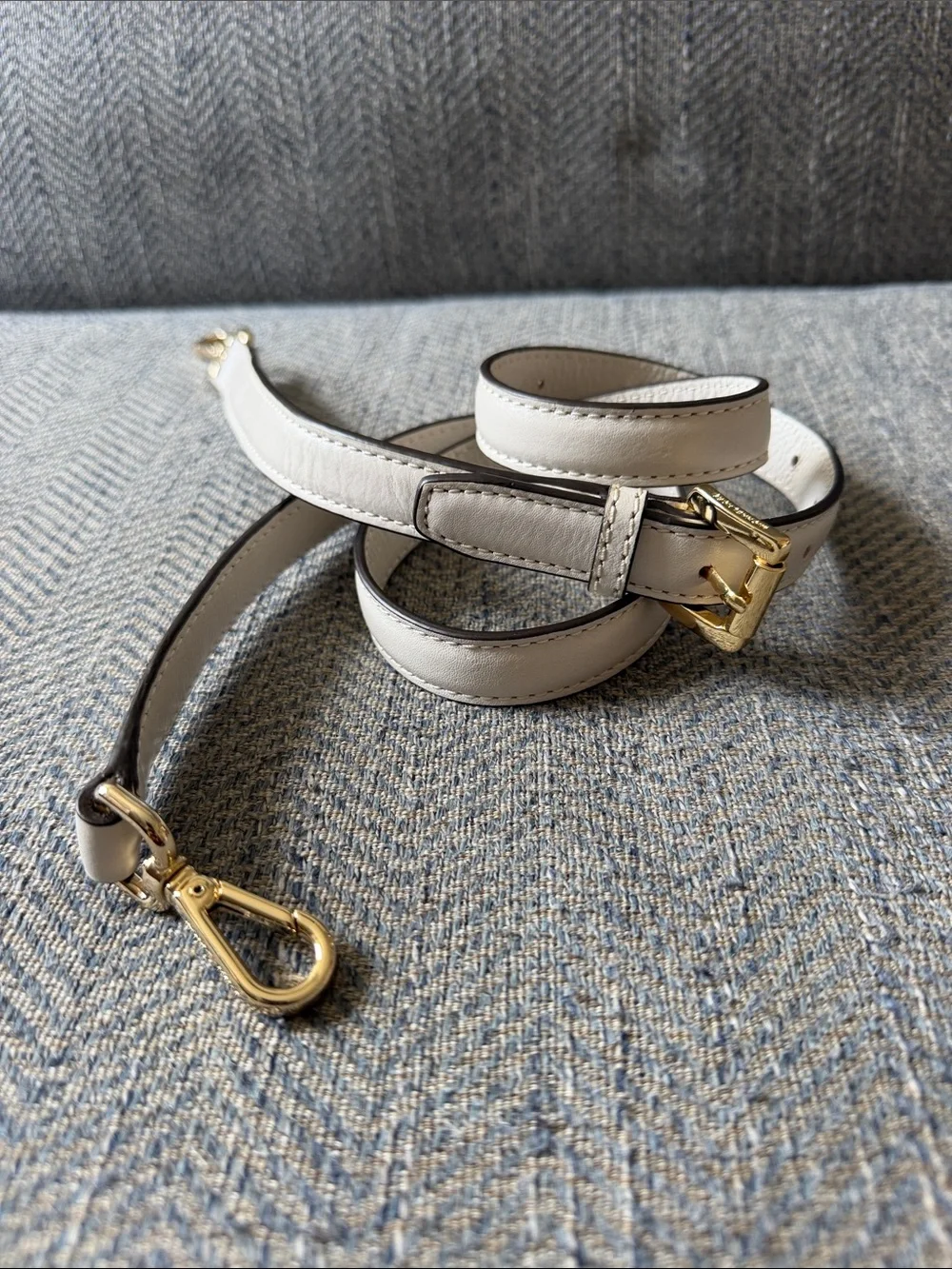 Michael Kors Ivory Leather Crossbody Removable/Adjustable Replacement Strap